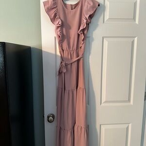 SHEIN rose colored dress